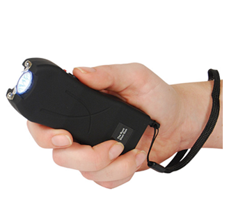 held stun gun with strap